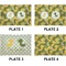 Rubber Duckie Camo Set of Rectangular Appetizer / Dessert Plates (Approval)