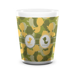 Rubber Duckie Camo Ceramic Shot Glass - 1.5 oz - White - Single (Personalized)