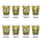 Rubber Duckie Camo Shot Glass - White - Set of 4 - APPROVAL