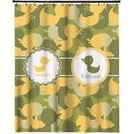 Rubber Duckie Camo Extra Long Shower Curtain - 70"x84" (Personalized)