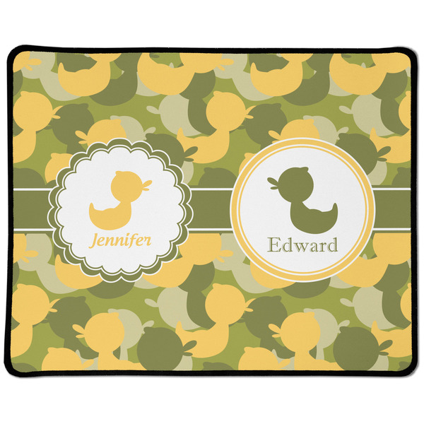 Custom Rubber Duckie Camo Large Gaming Mouse Pad - 12.5" x 10" (Personalized)