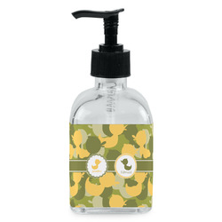 Rubber Duckie Camo Glass Soap & Lotion Bottle - Single Bottle (Personalized)