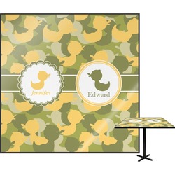Rubber Duckie Camo Square Table Top - 24" (Personalized)