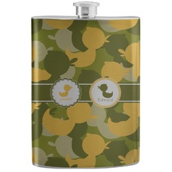 Rubber Duckie Camo Stainless Steel Flask (Personalized)