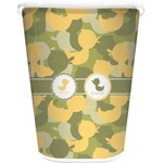 Rubber Duckie Camo Waste Basket - Single Sided (White) (Personalized)