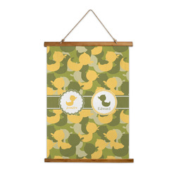 Rubber Duckie Camo Wall Hanging Tapestry - Tall (Personalized)