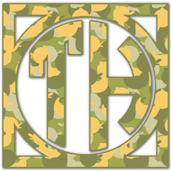 Rubber Duckie Camo Monogram Decal - Large (Personalized)