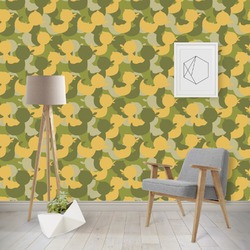 Rubber Duckie Camo Wallpaper & Surface Covering (Water Activated - Removable)