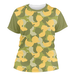 Rubber Duckie Camo Women's Crew T-Shirt - Medium