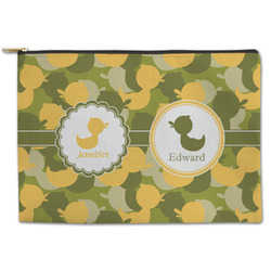 Rubber Duckie Camo Zipper Pouch - Large - 12.5"x8.5" (Personalized)