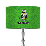 Cow Golfer 12" Drum Lamp Shade - Fabric (Personalized)