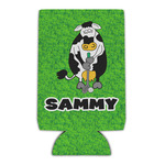 Cow Golfer Can Cooler (Personalized)
