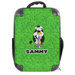 Cow Golfer 18" Hard Shell Backpack (Personalized)