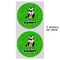 Cow Golfer 5" Multipurpose Round Label - Sheet