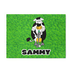 Cow Golfer 5' x 7' Patio Rug (Personalized)