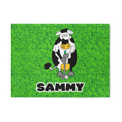 Cow Golfer 5' x 7' Patio Rug (Personalized)