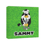 Cow Golfer Canvas Print - 8x8 (Personalized)