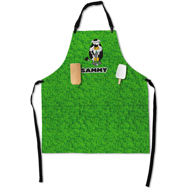 Custom Cow Golfer Apron With Pockets w/ Name or Text