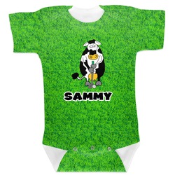 Cow Golfer Baby Bodysuit 6-12 (Personalized)