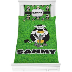 Cow Golfer Comforter Set - Twin (Personalized)