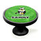 Cow Golfer Black Custom Cabinet Knob (Side)