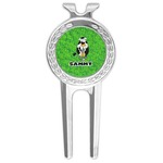 Cow Golfer Golf Divot Tool & Ball Marker (Personalized)