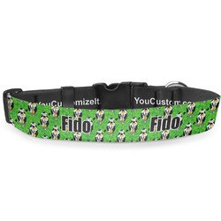 Cow Golfer Deluxe Dog Collar - Double Extra Large (20.5" to 35") (Personalized)