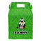 Cow Golfer Gable Favor Box - Front