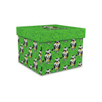 Cow Golfer Gift Box with Lid - Canvas Wrapped - Small (Personalized)