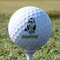 Cow Golfer Golf Ball - Non-Branded - Tee