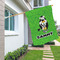 Cow Golfer House Flags - Single Sided - LIFESTYLE