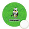 Cow Golfer Icing Circle - Medium - Front