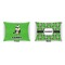 Cow Golfer Indoor Rectangular Burlap Pillow (Front and Back)