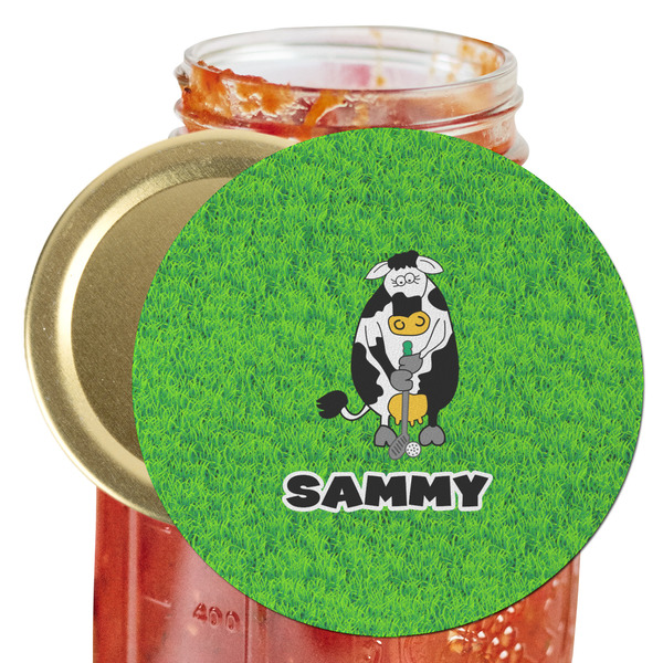 Custom Cow Golfer Jar Opener (Personalized)