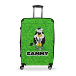 Cow Golfer Suitcase - 28" Large - Checked w/ Name or Text