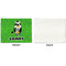 Cow Golfer Linen Placemat - APPROVAL Single (single sided)