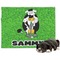 Cow Golfer Microfleece Dog Blanket - Large