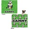 Cow Golfer Microfleece Dog Blanket - Large- Front & Back