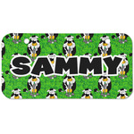 Cow Golfer Mini/Bicycle License Plate (2 Holes) (Personalized)