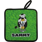 Cow Golfer Pot Holder w/ Name or Text