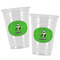 Cow Golfer Party Cups - 16oz - Alt View