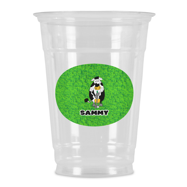 Custom Cow Golfer Party Cups - 16oz (Personalized)