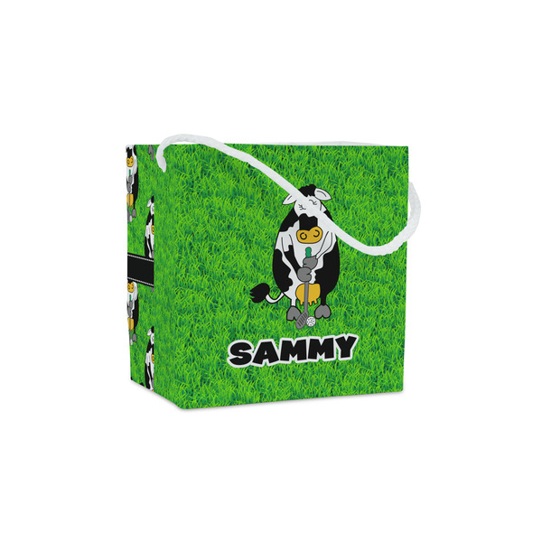 Custom Cow Golfer Party Favor Gift Bags - Matte (Personalized)