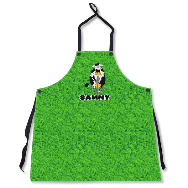 Custom Cow Golfer Apron Without Pockets w/ Name or Text