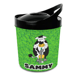 Cow Golfer Plastic Ice Bucket (Personalized)
