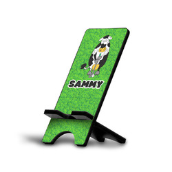 Cow Golfer Cell Phone Stand (Personalized)