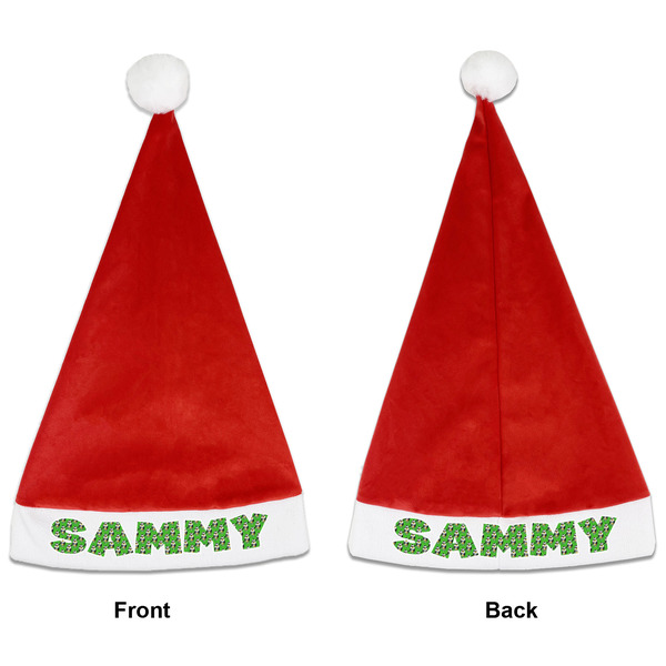 Custom Cow Golfer Santa Hat - Front & Back (Personalized)