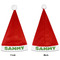 Cow Golfer Santa Hats - Front and Back (Double Sided Print) APPROVAL