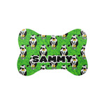 Cow Golfer Bone Shaped Dog Food Mat (Small) (Personalized)