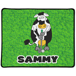 Cow Golfer Large Gaming Mouse Pad - 12.5" x 10" (Personalized)